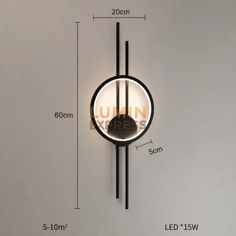 Applique murale STEFANO Black