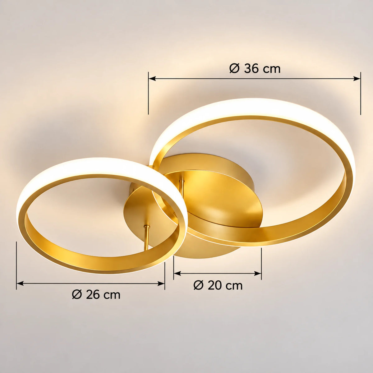 Plafonnier FLOA Duo Gold