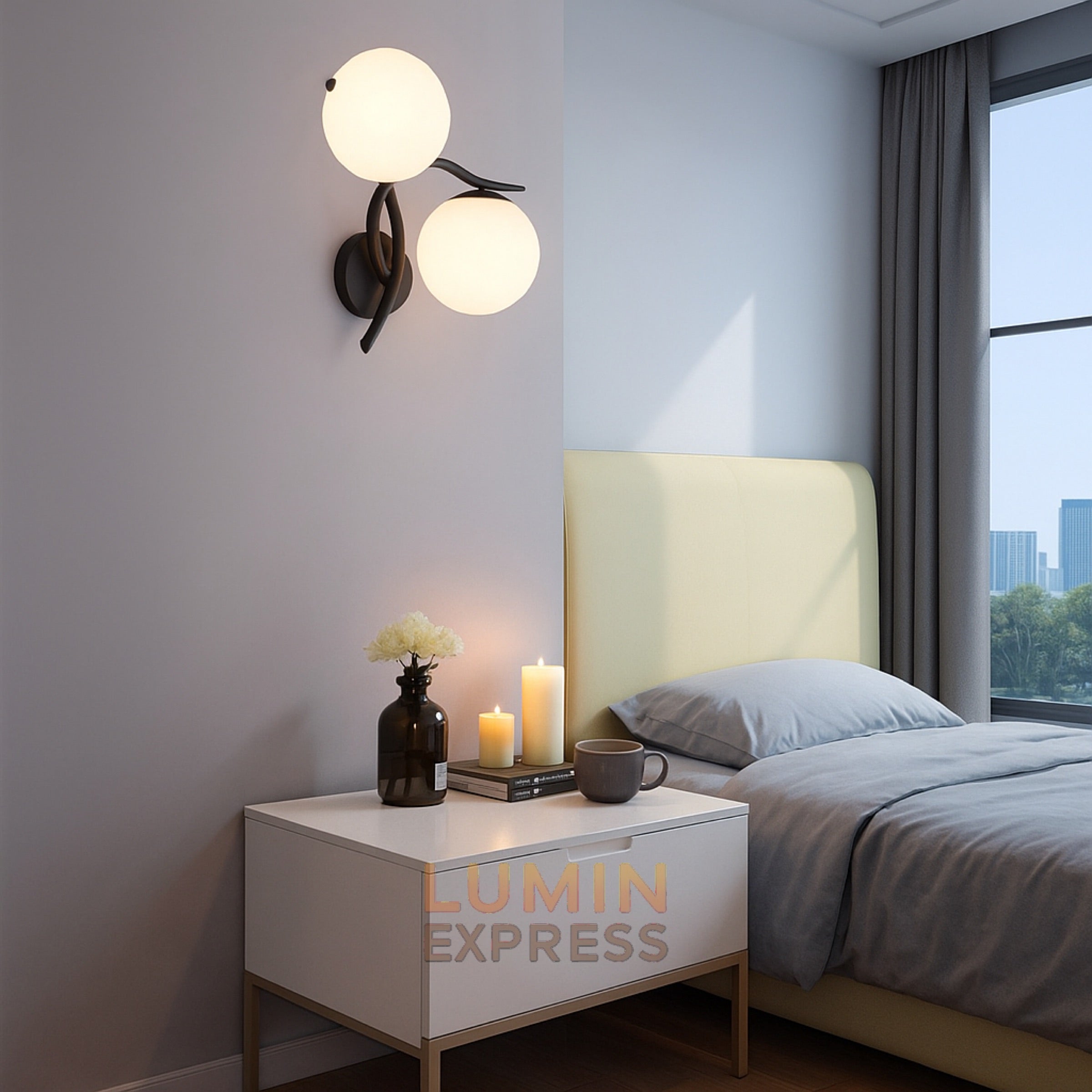 Applique murale LOUPI Black