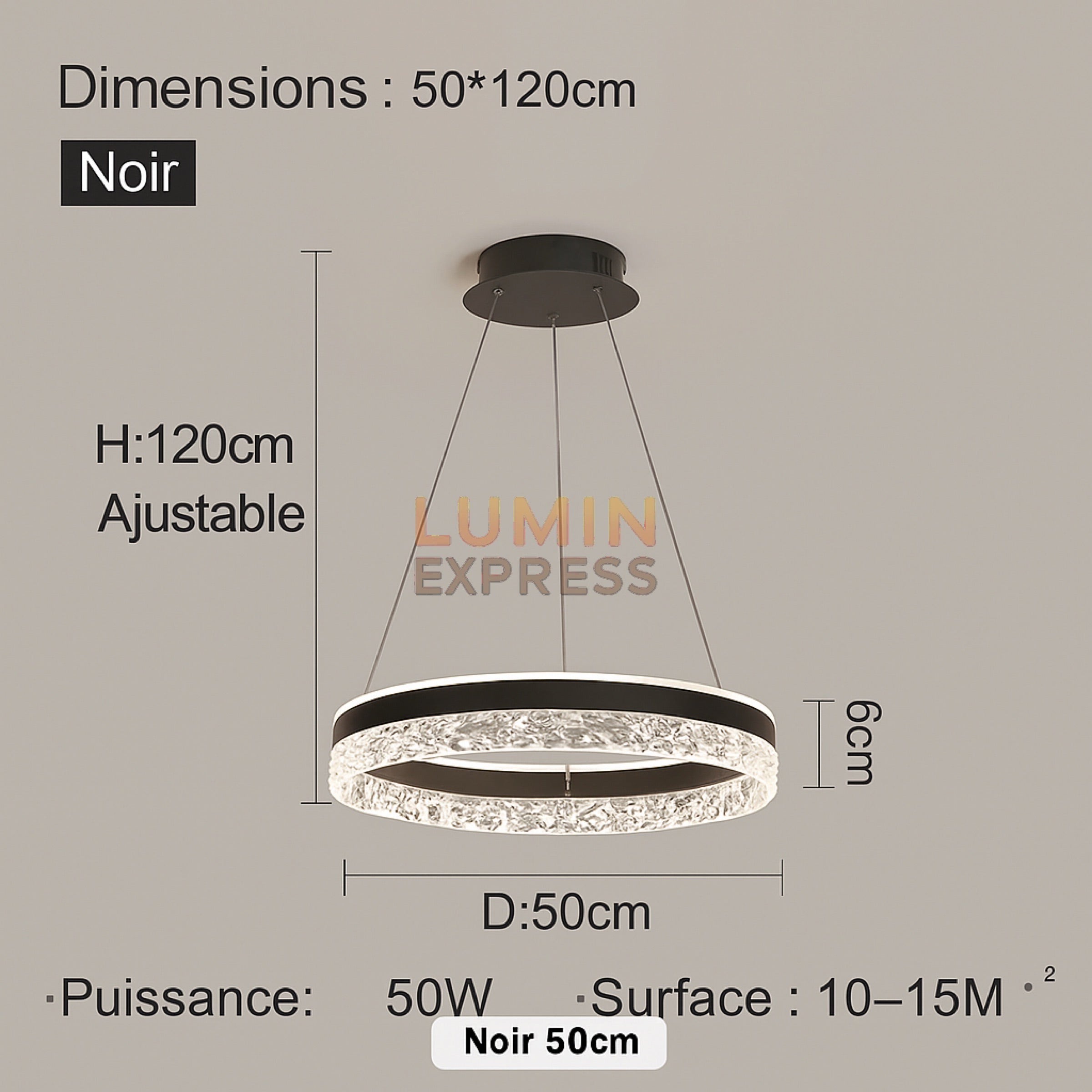 Suspension SILENZIA Black