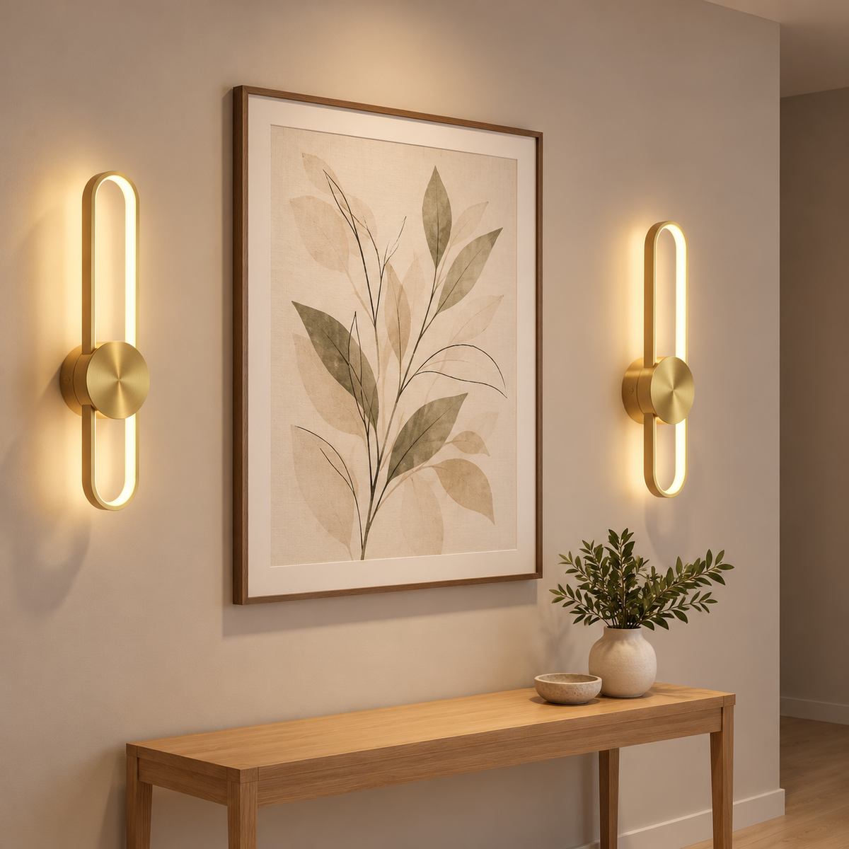 Applique murale sans fil FLAND Gold