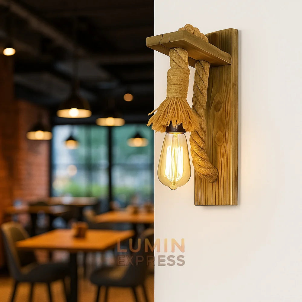 Applique murale corde