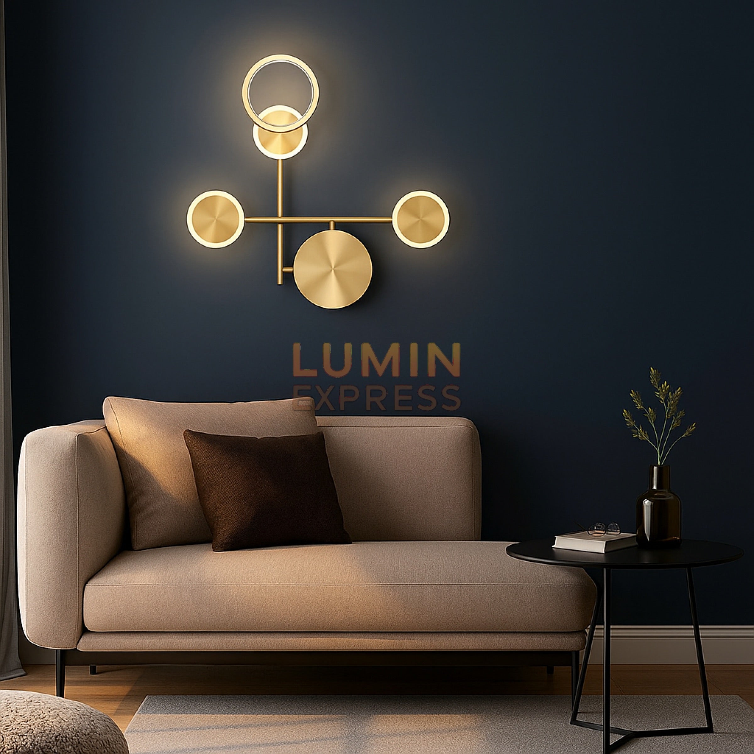 Applique murale EKKO Gold