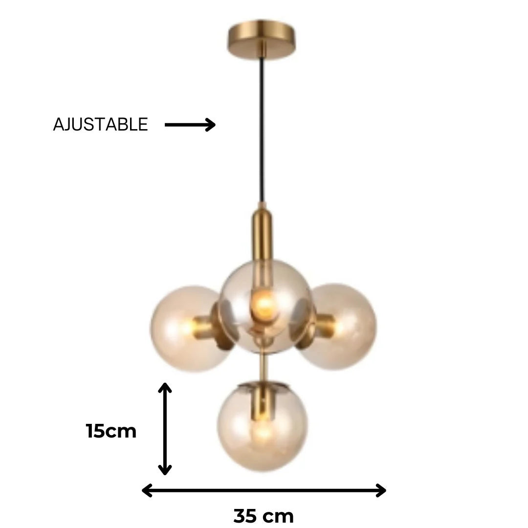 Suspension PULPY 4 Boules