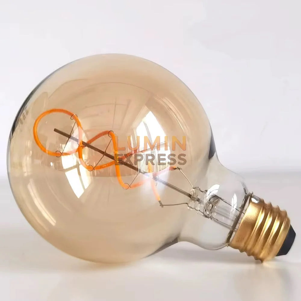 Ampoule G80 E27 6W 3000K Ambre