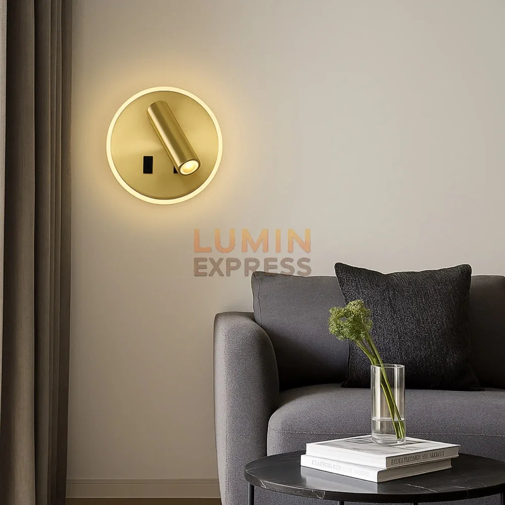 Applique murale liseuse HALO Gold