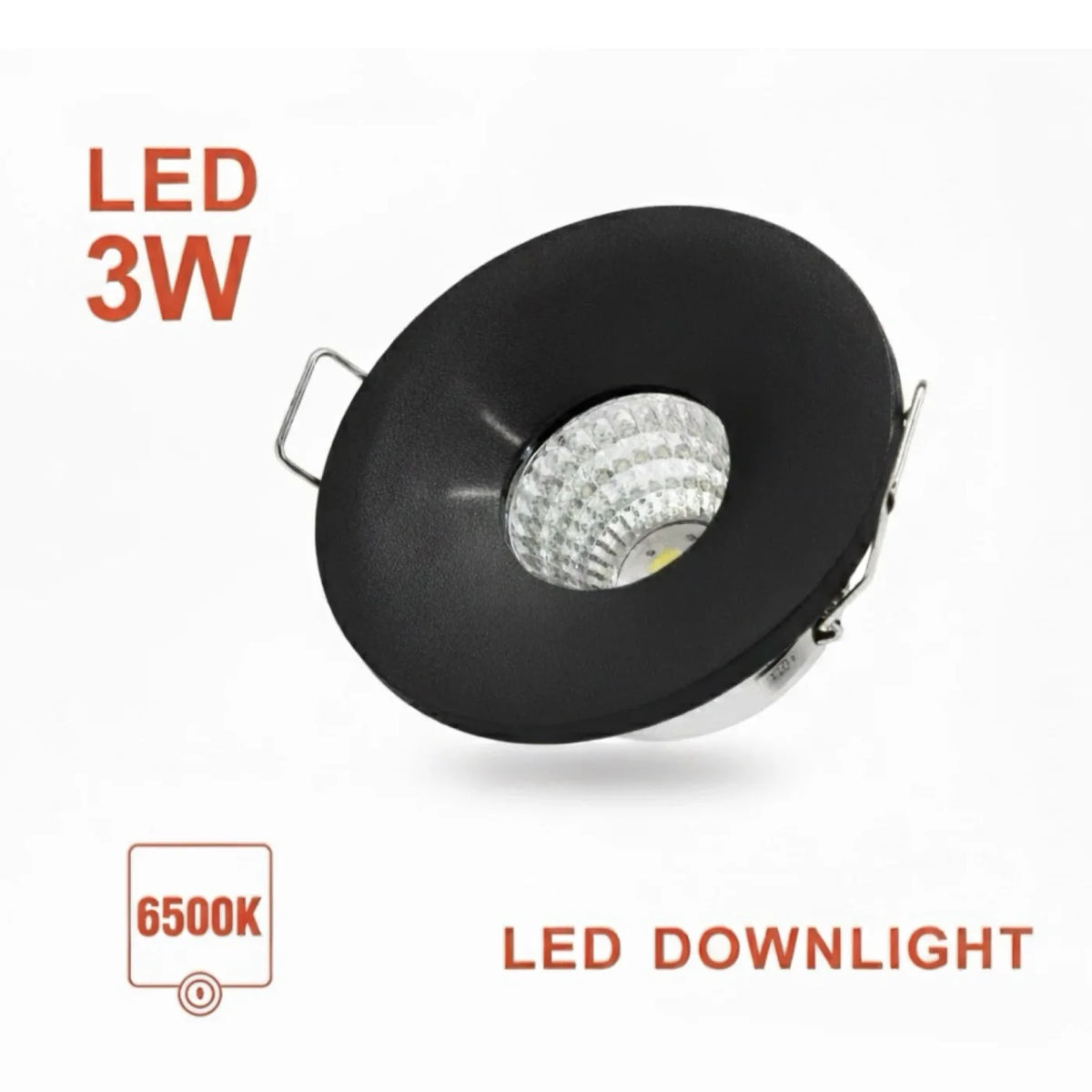 Mini Spot LED Noir Encastrable pour niche
