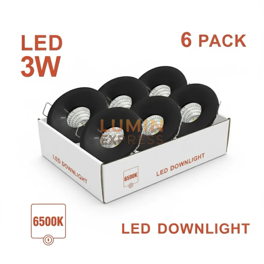 Mini Spot LED Noir Encastrable pour niche