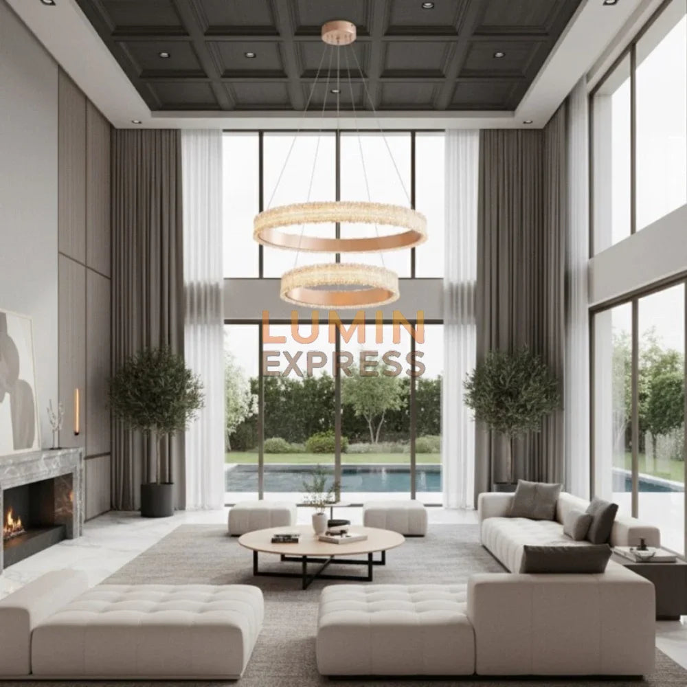 Suspension BILBAO DUO Pale Gold