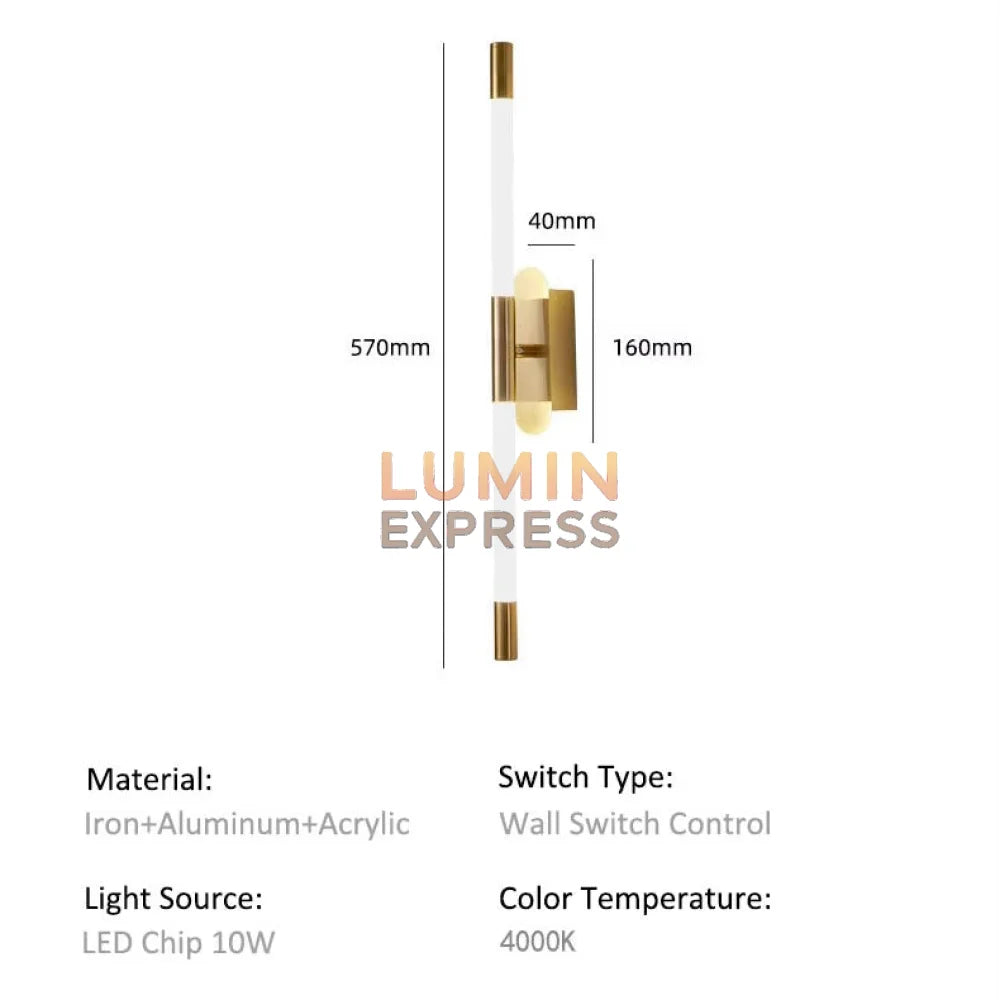 Applique BELMOND Gold 10W – Luminexpress Maroc