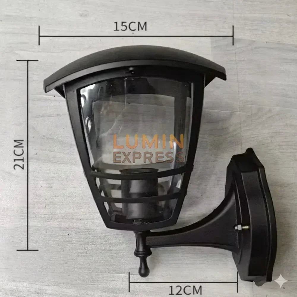 Applique murale TERALUX en aluminium noir – éclairage mural design