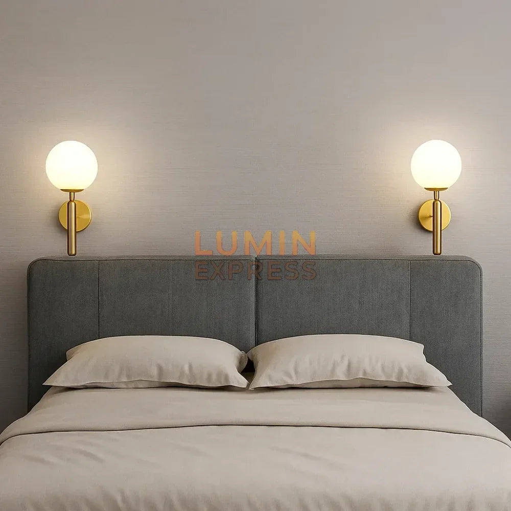 Applique murale dorée ISADORA – éclairage LED décoratif tête de lit