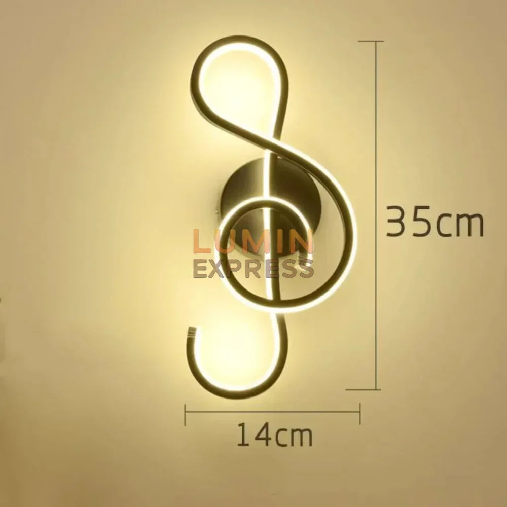 Applique murale design noir moderne – modèle MELODY Black