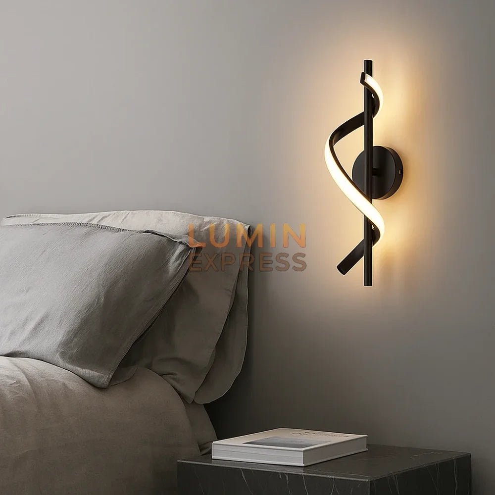 Luminaire mural noir mat pour salon ou chambre – Luminexpress Maroc