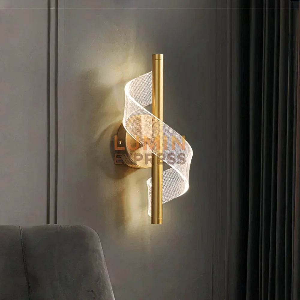 Applique murale TWISTER Gold