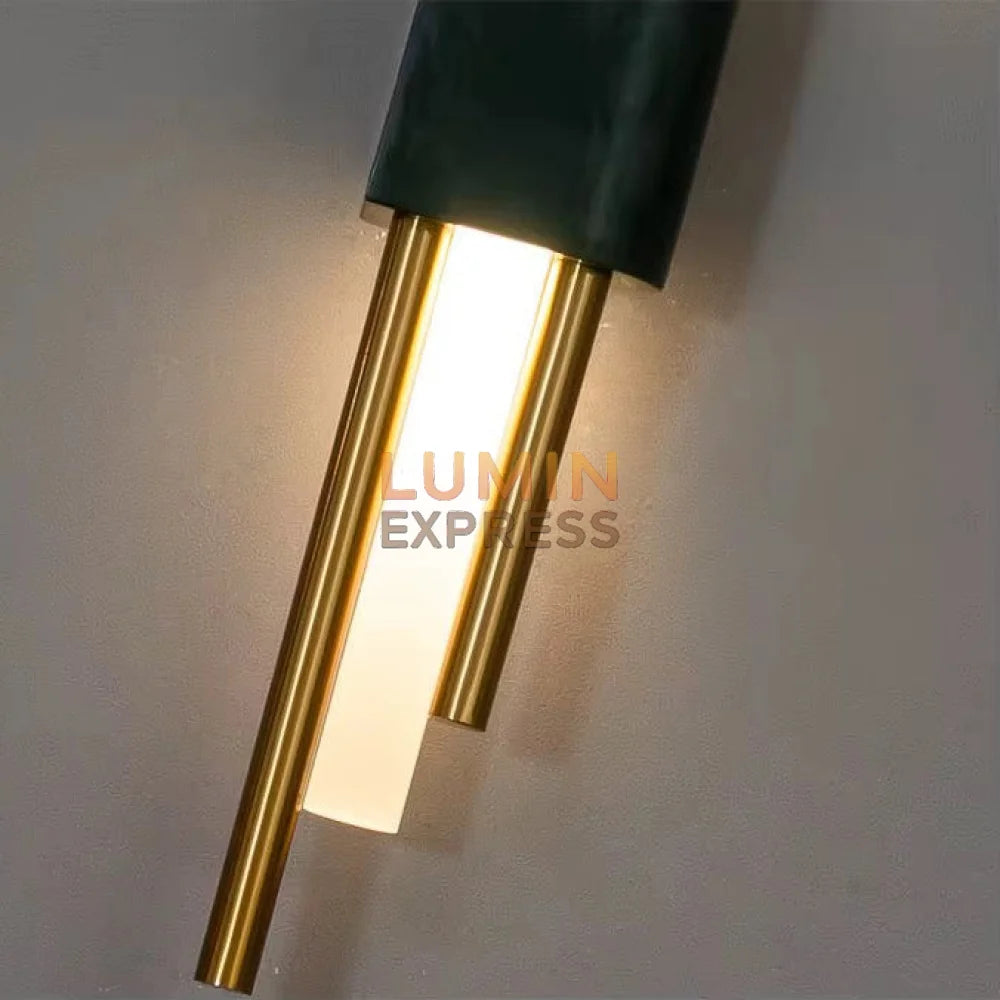 Applique murale premium marbre vert bouteille – Luminexpress – Éclairage d’ambiance Maroc