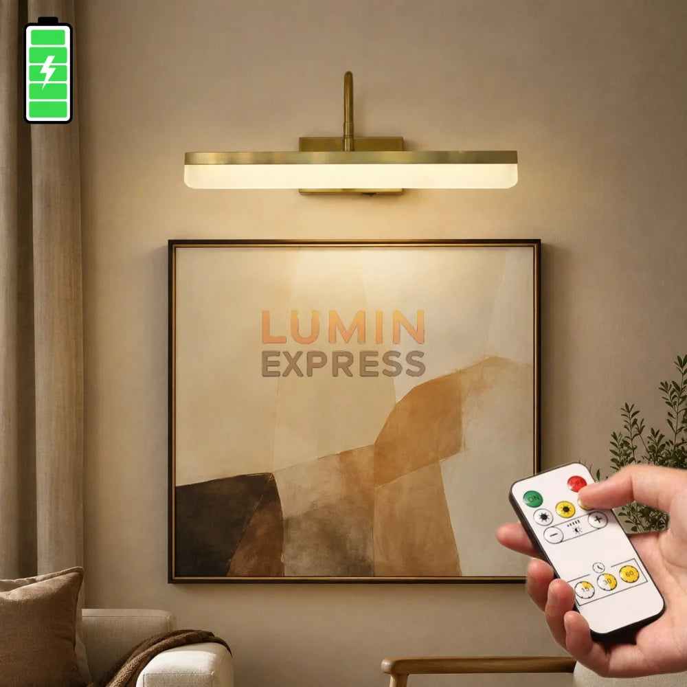 Applique murale rechargeable Gold LED pour tableau et miroir au Maroc