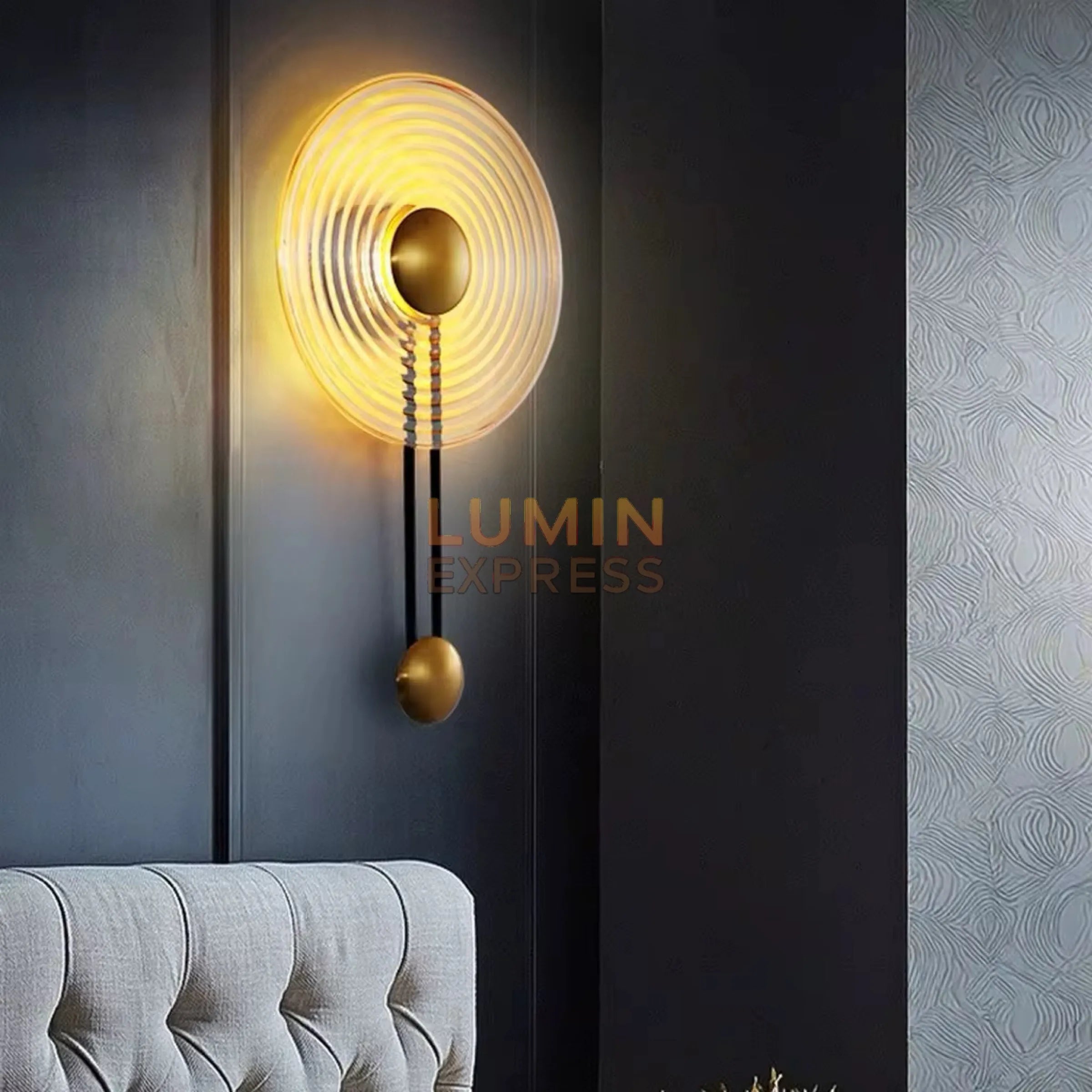 Applique murale SUNBELL design doré – Luminaire décoratif haut de gamme au Maroc