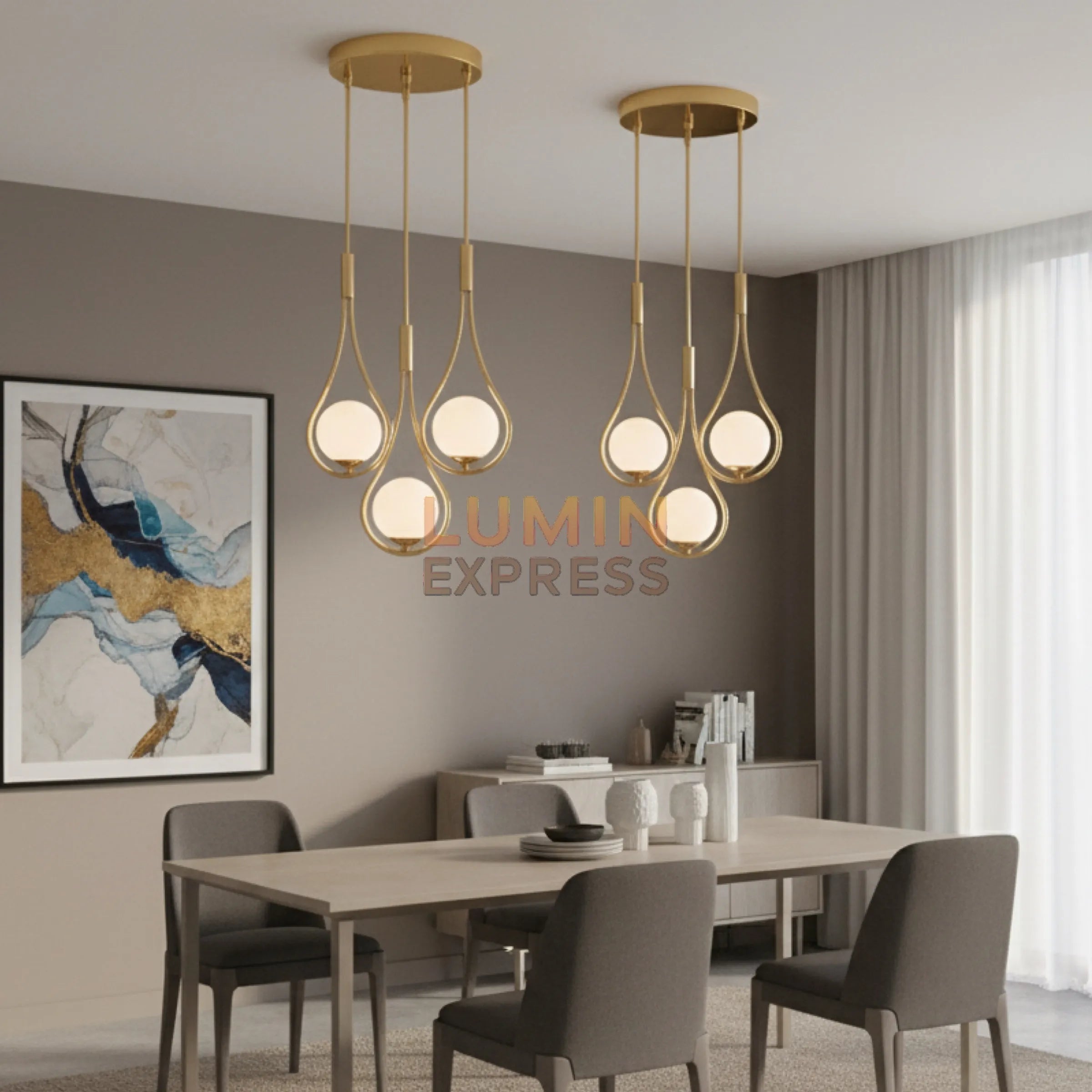 Applique murale PLATA Triple idéale pour salon, chambre ou couloir – Luminexpress Maroc