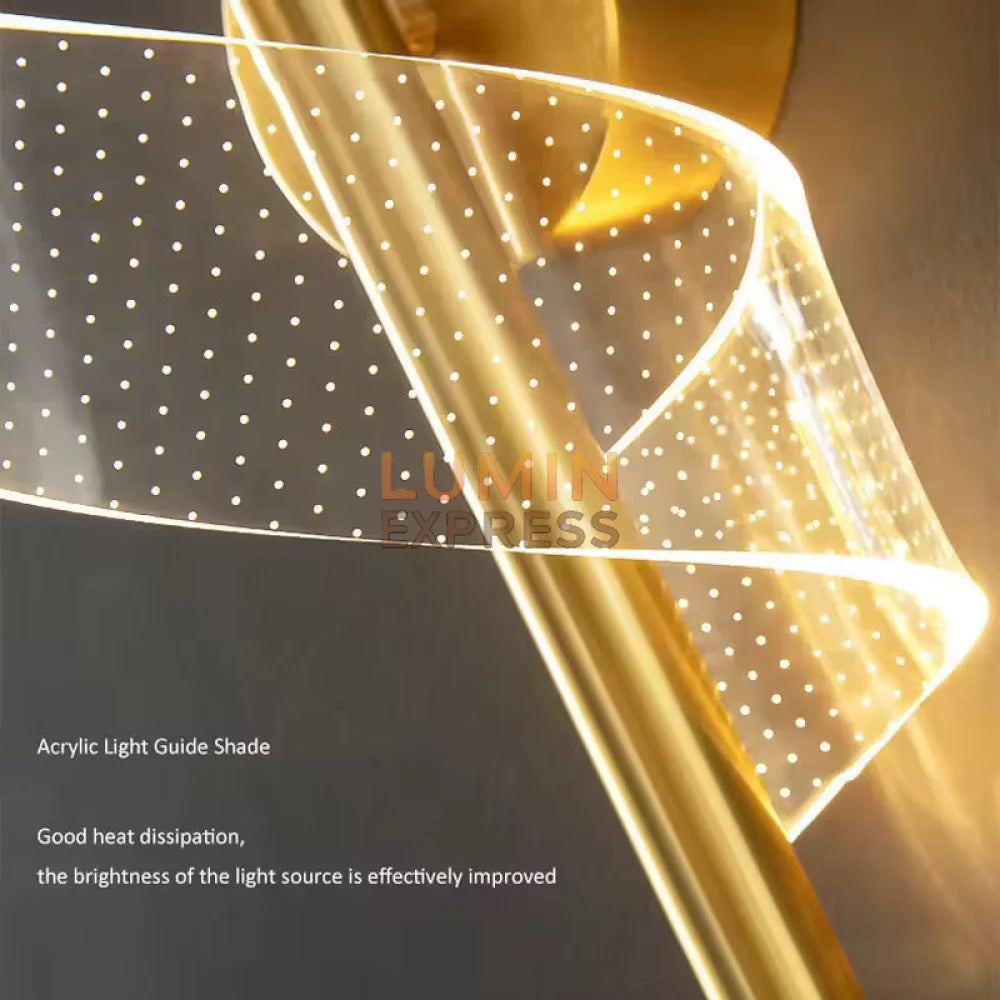 Applique murale Twister Gold prix pas cher – livraison rapide partout au Maroc