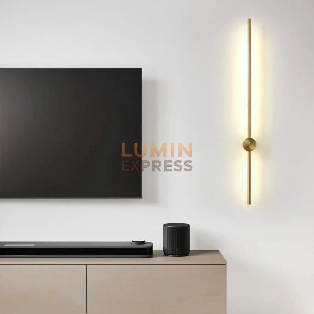 Applique murale VERTIGO Gold 80 cm – Éclairage design mural doré idéal pour salon ou couloir Maroc