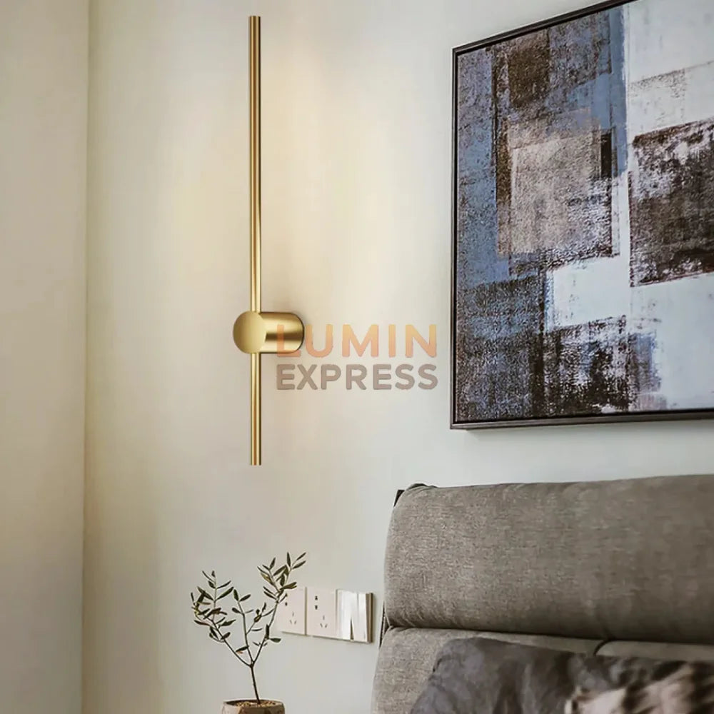 Applique murale VERTIGO Gold 80 cm – Luminaire mural doré tendance pour décoration contemporaine Maroc