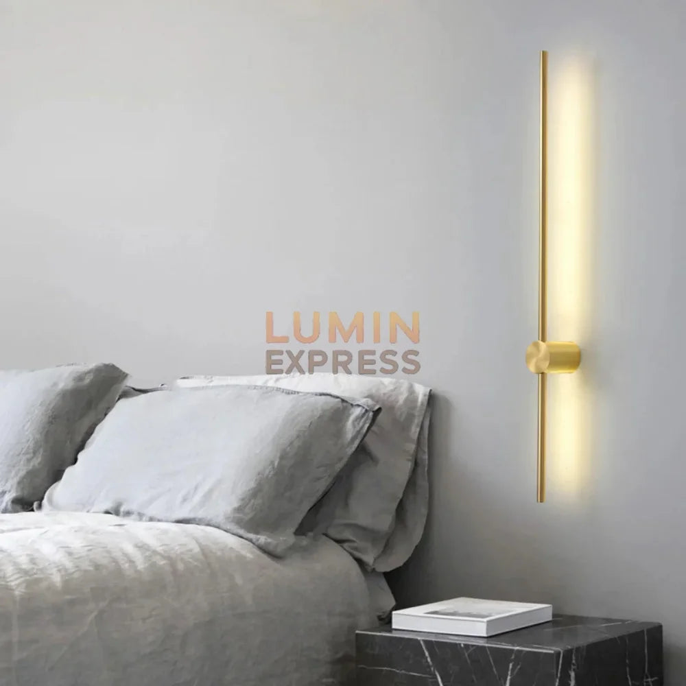 Applique murale décorative VERTIGO Gold 80 cm en métal doré – Style moderne Maroc