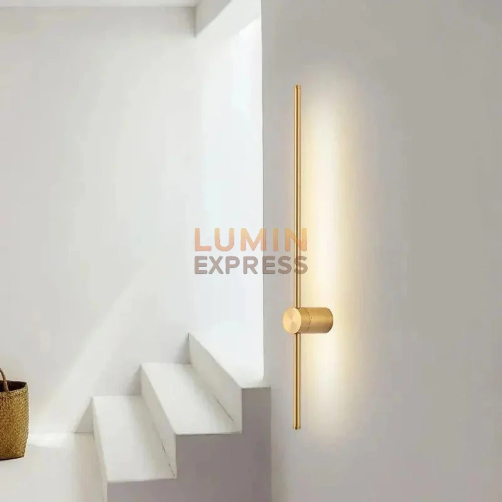 Applique murale VERTIGO Gold 80 cm – Éclairage intérieur élégant pour villa/appartement au Maroc