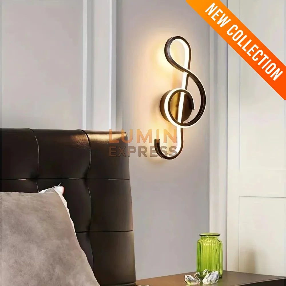 Éclairage mural artistique noir mat – applique LED 20W