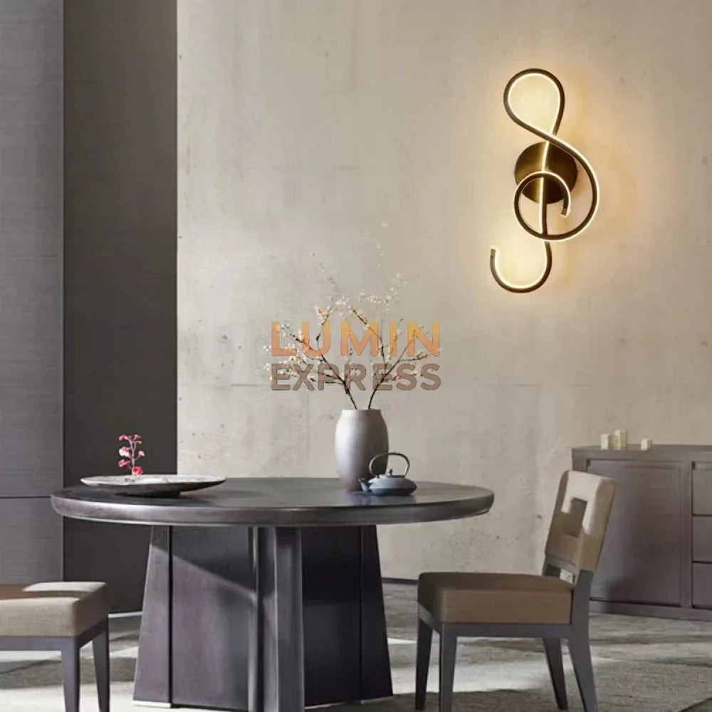 Éclairage mural artistique noir mat – applique LED 20W