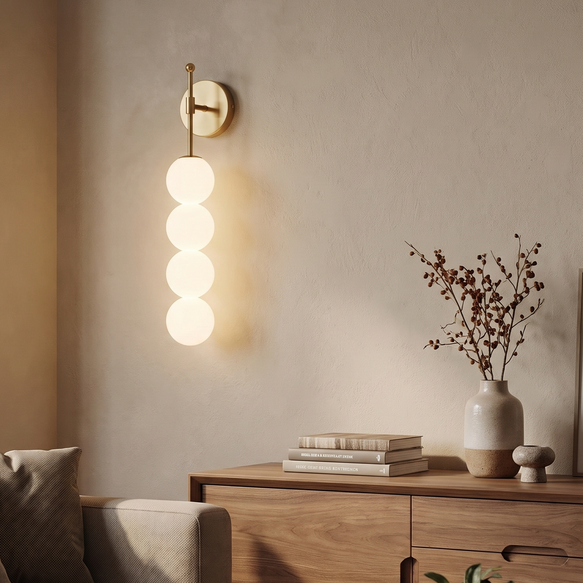 Applique murale BORA Gold