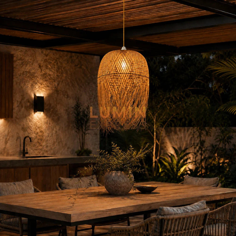 Suspension MYKONOS en Bambou