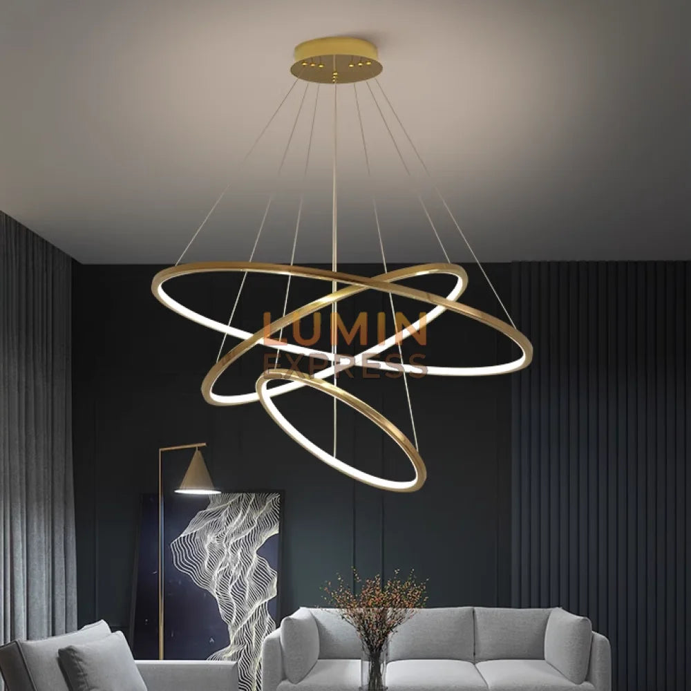 Suspension LISBON Gold 80cm