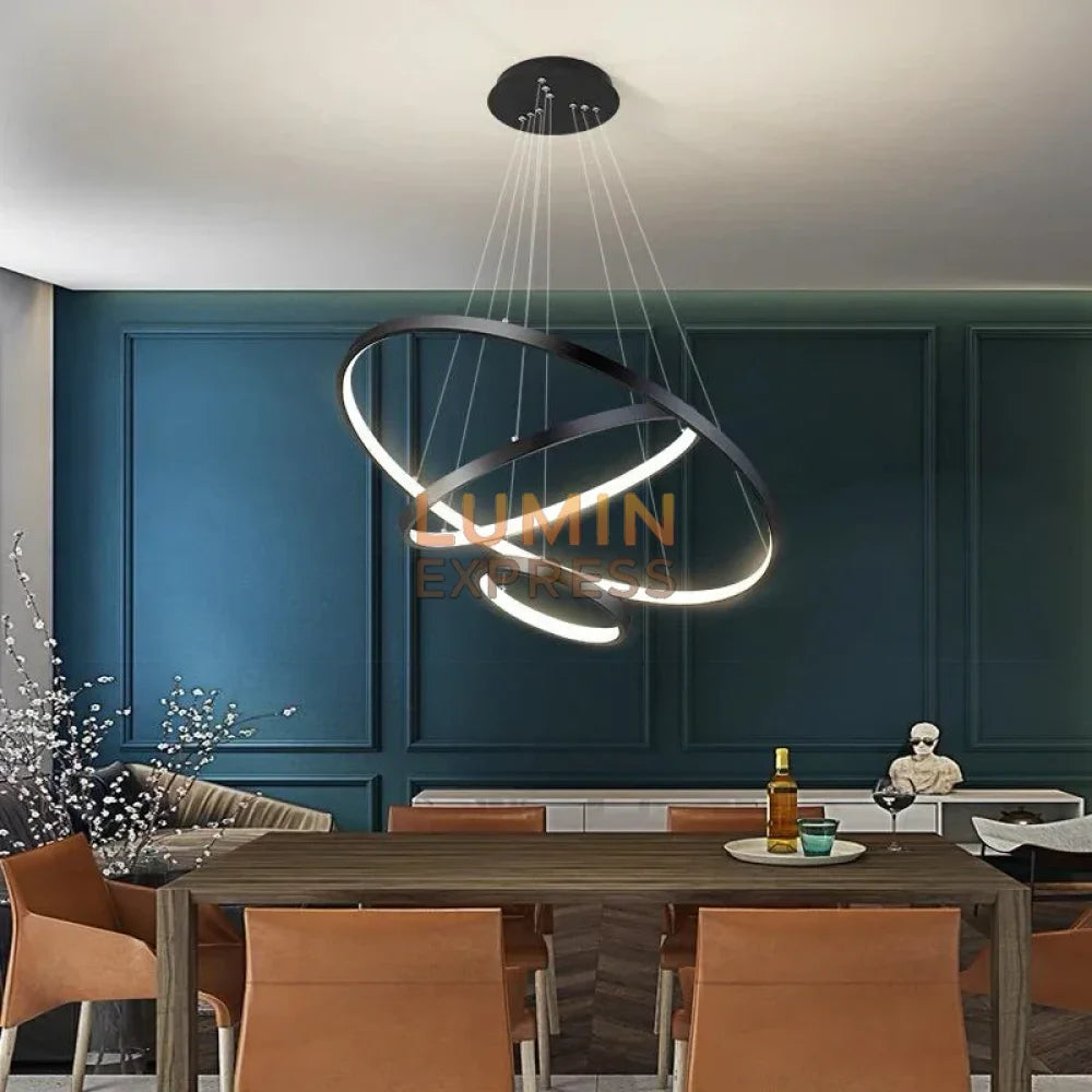 Suspension LISBON Black 80cm