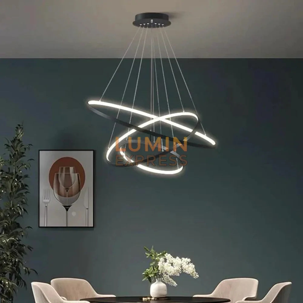 Suspension LISBON Black 80cm