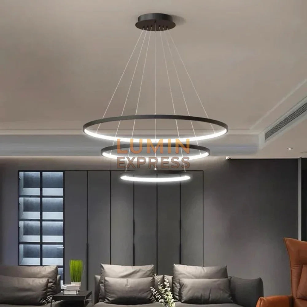 Suspension LISBON Black 80cm