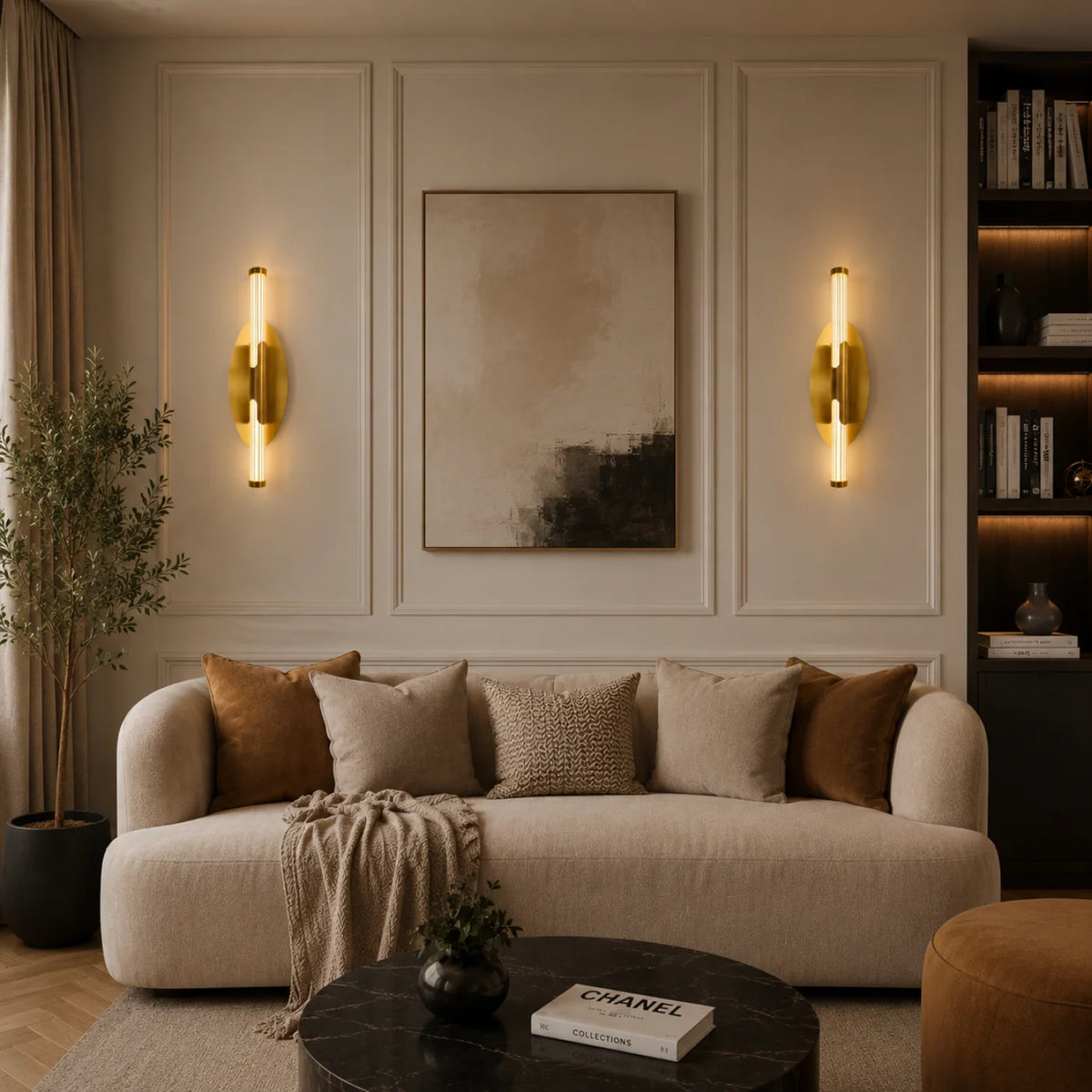 Applique murale CANTON Gold