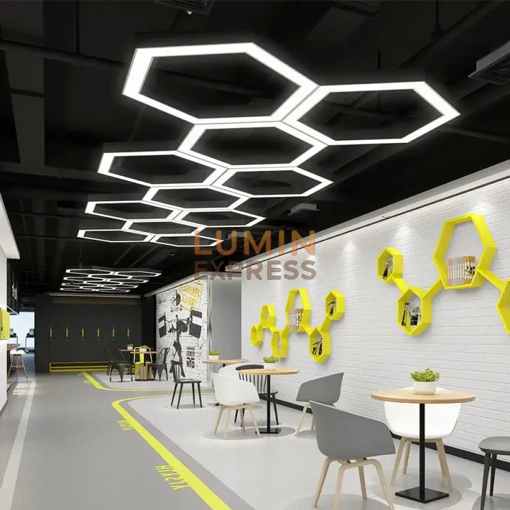 Luminaire moderne style IKEA en forme d’hexagone – Luminexpress