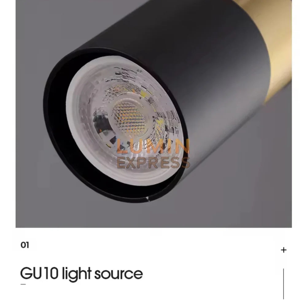 Suspension ELVOR Black — luminaire moderne Maroc, style Mr Bricolage Maroc details