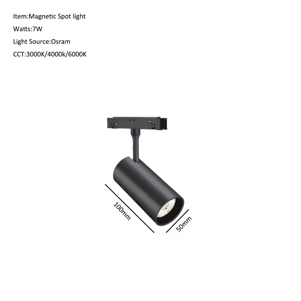 Projecteur LED 4000K pour rail magnétique