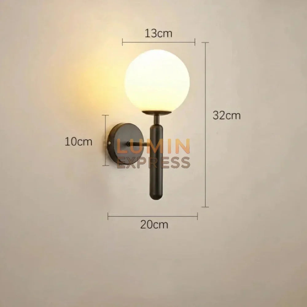 Applique murale Isadora Black LED – lumière d’appoint élégante