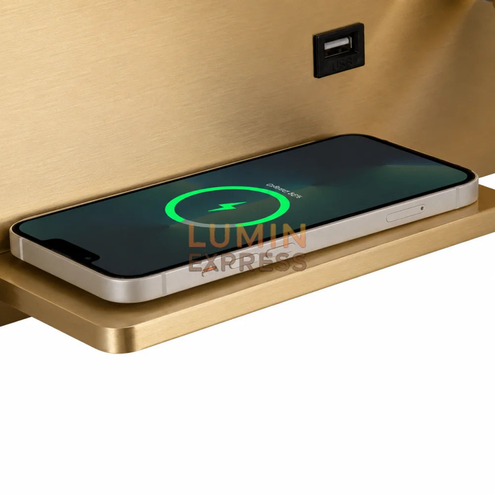 Applique murale Liseuse Wireless Gold