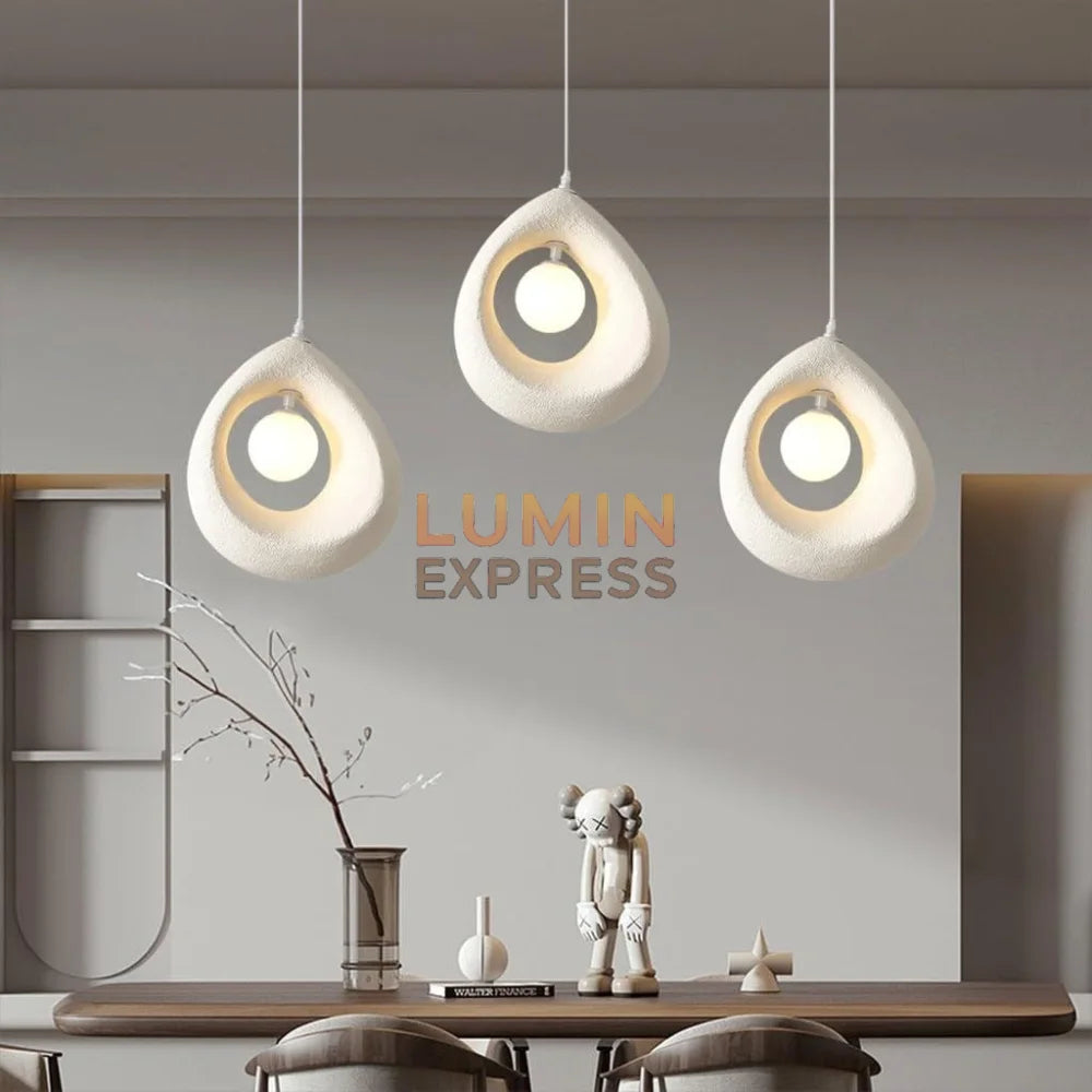 Suspension KAIROS Luminexpress luminaire Wabi-Sabi blanc Maroc