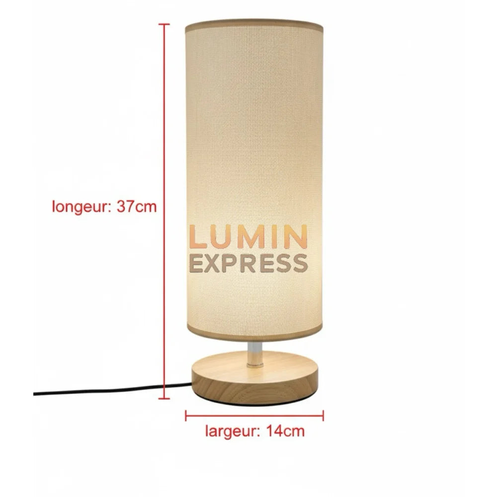 Lampe de nuit design naturelle AMBERLY M2 pour chambre moderne