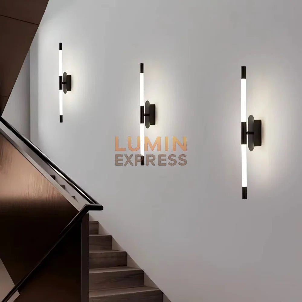 Applique murale BELMOND Black pour escaliers – Luminaire Maroc Luminexpress