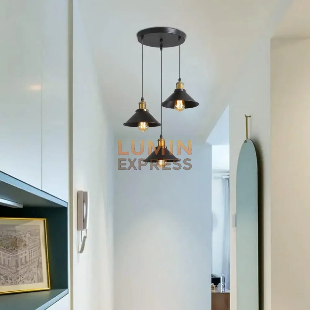 Luminaire suspendu noir MAESTRO pour cuisine moderne Maroc