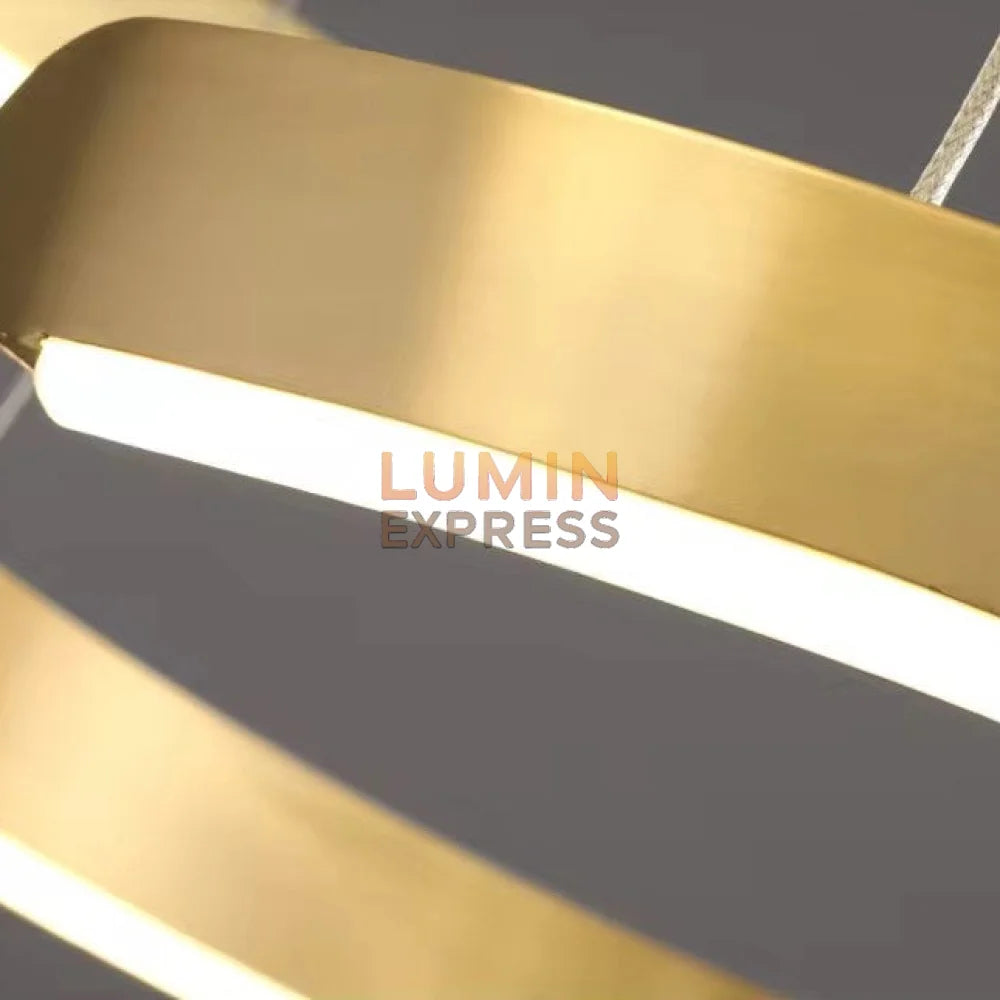Suspension RENGO Gold laiton dorée– Luminexpress, leader du luminaire au Maroc