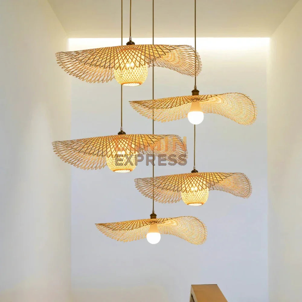 Suspension YUKA – luminaire artisanal et écologique pour intérieur moderne – Luminaire Maroc