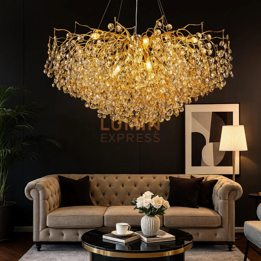 Lustre Belong design artistique – luminaire de prestige disponible au Maroc