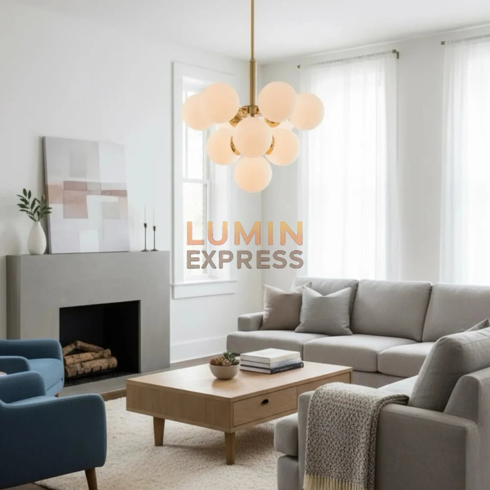 Suspension décorative BERRY 10 Boules – Luminexpress Maroc